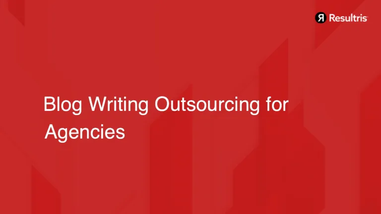 SaaS Blog Writing Outsourcing for Agencies