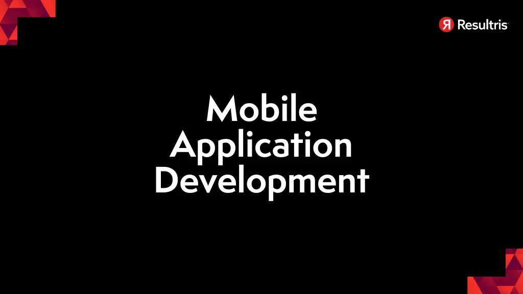 Mobile Application Development