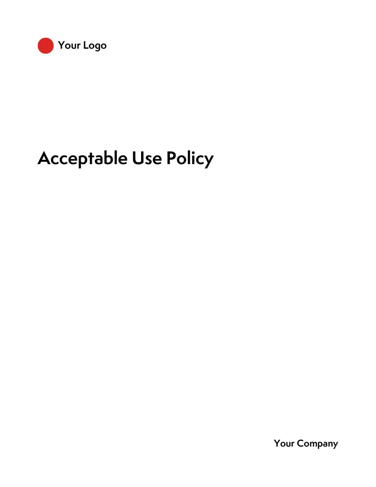 SaaS Acceptable Use Policy