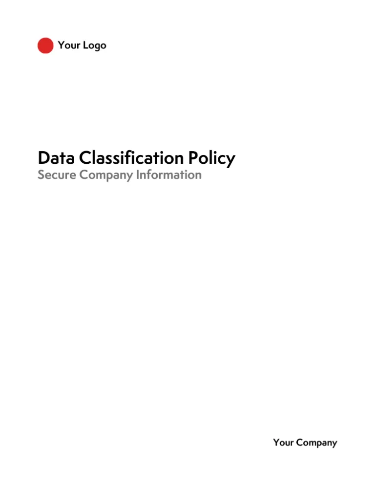 SaaS Data Classification Policy